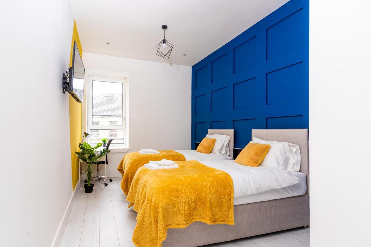 Cheerful 2 Bedroom Homely Apartment, Sleeps 6 Guest Comfy, 3X Double Bed, Parking, Free Wifi, Suitable For Business, Leisure Guest,Glasgow, Glasgow West End, Near City Centre Exterior foto